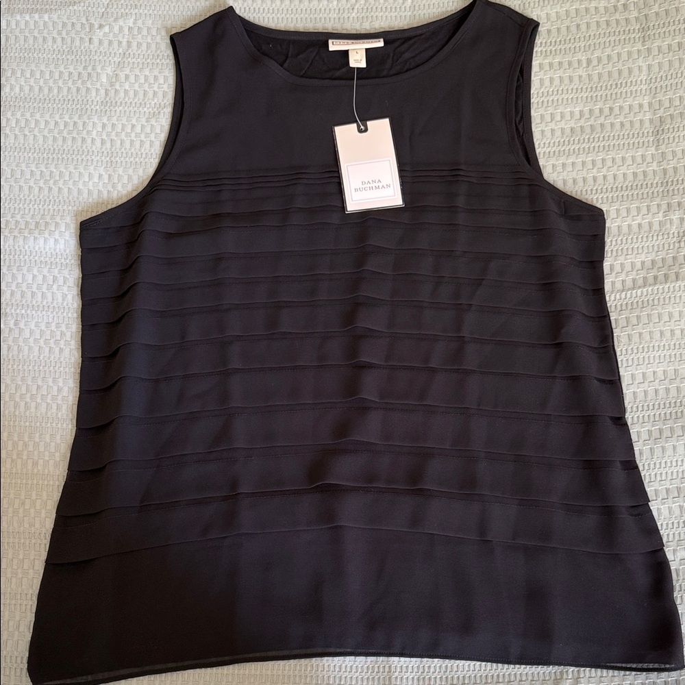 🌹 - 4/$30 Dana Buchman Black Sleeveless Blouse